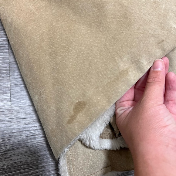 Vintage suede fur trench coat - Picture 6 of 7